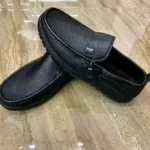 Mocassin homme cuir souple noir Dolcino porté – style classique