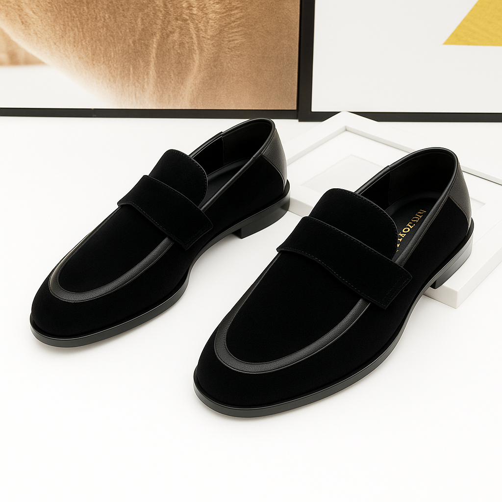 Chaussures-Dolcino-daim-noir-style-chic Chaussures Dolcino daim noir style chic