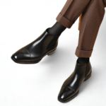 Boots Chelsea en cuir noir pour homme Dolcino – style intemporel