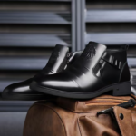 Bottine homme en cuir noir élégante Dolcino