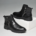 Bottines habillées homme avec fermeture éclair