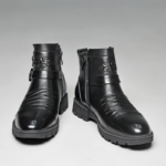 Chaussures en cuir noir style business casual