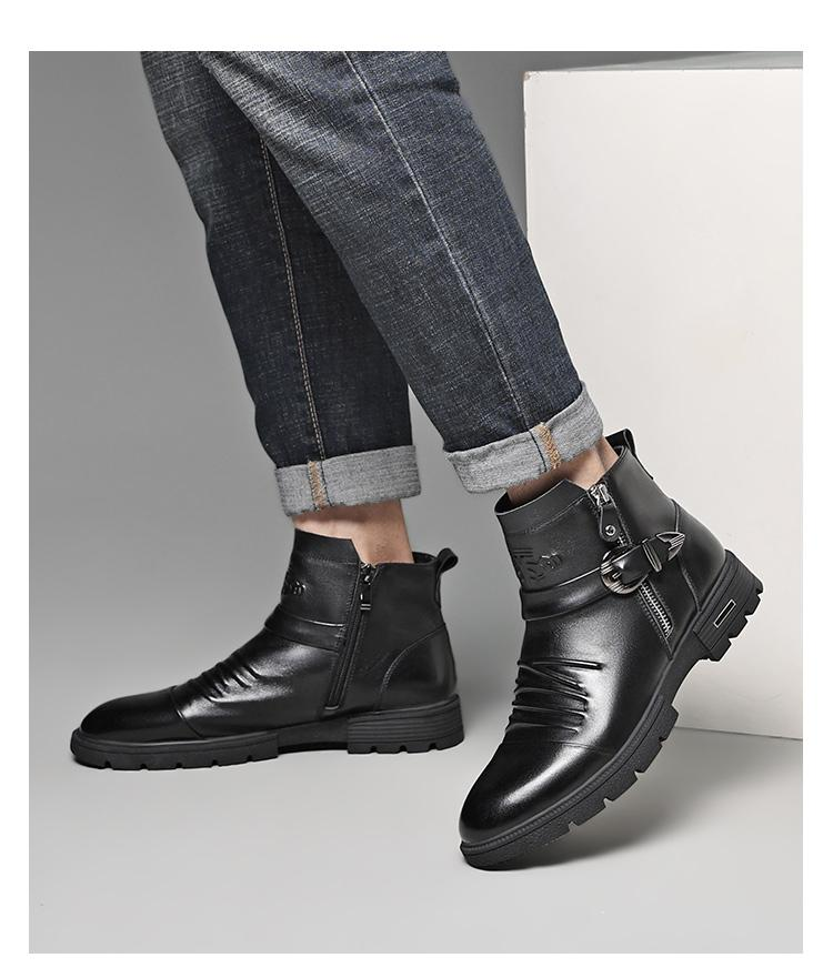 Bottines homme design moderne et robuste