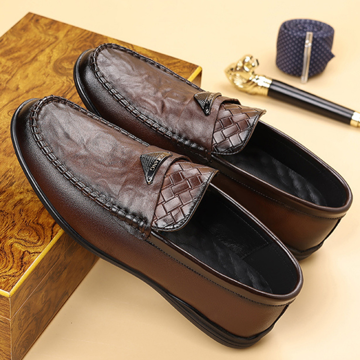 chaussure-homme-cuir-marron-elegant-dolcino Chaussure cuir marron élégante pour homme