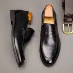 Chaussures homme habillées cuir noir chic