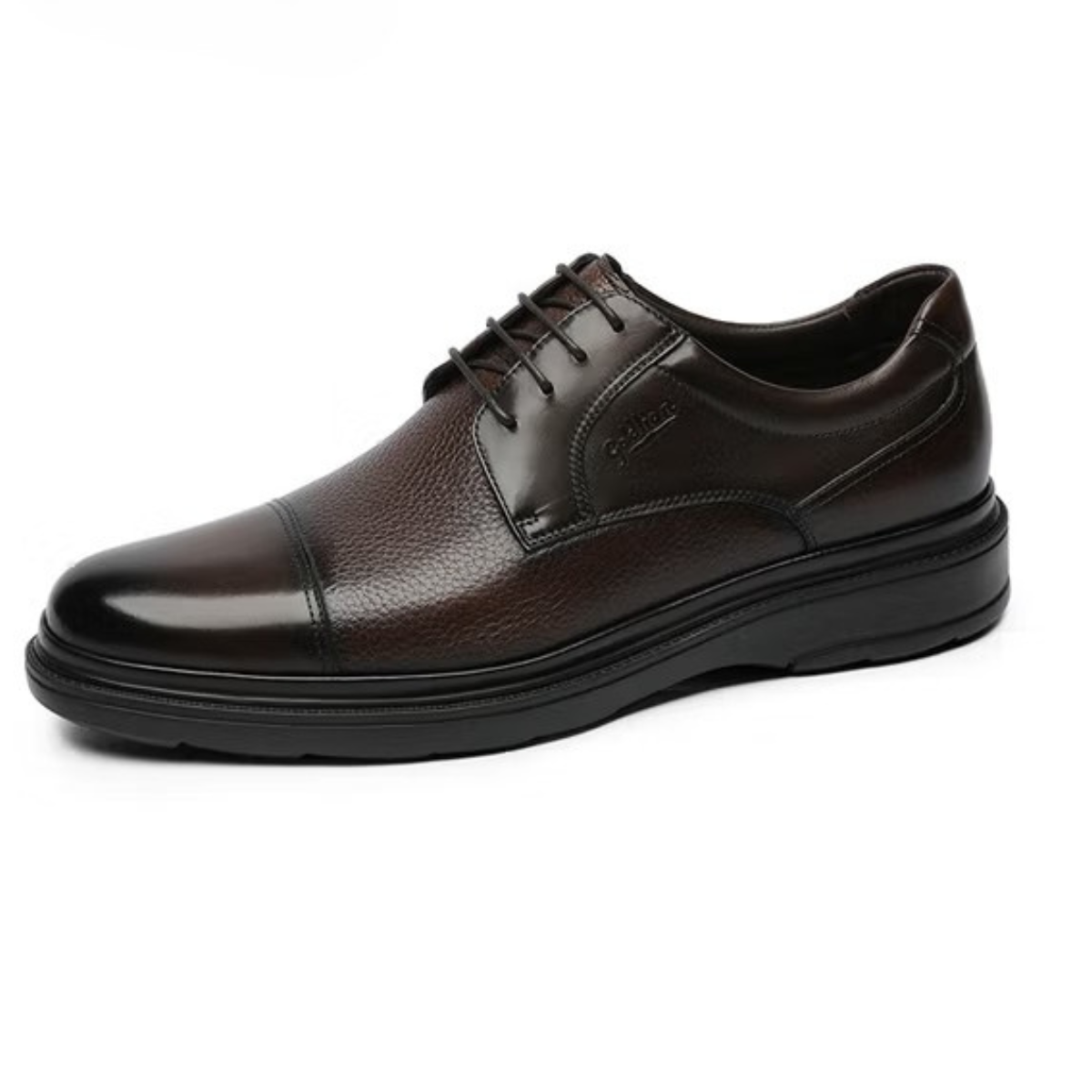 derby-homme-cuir-confort-marron Chaussures derby homme cuir véritable noir confort semelle épaisse
