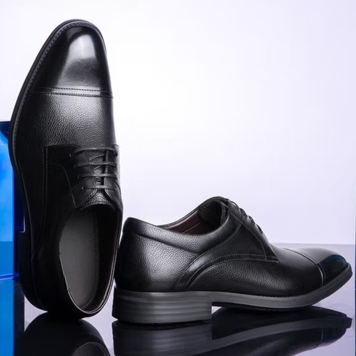 derby-homme-cuir-noir-elegant-profil Chaussures habillées cuir véritable