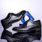 Derby en cuir marron pour homme