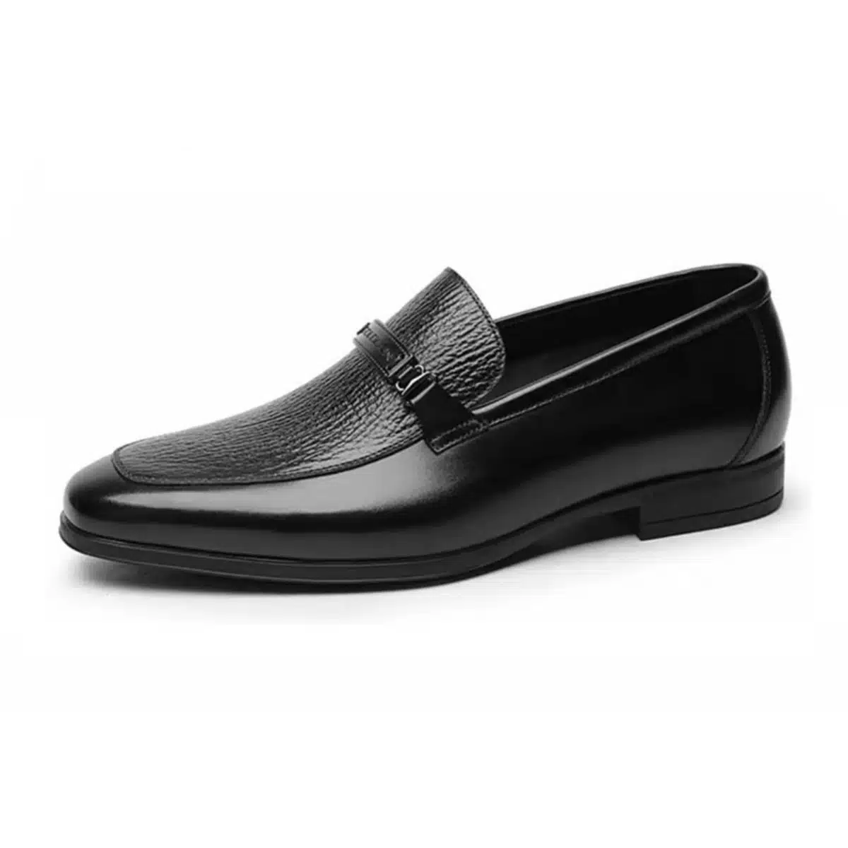 mocassins-classiques-homme-noir-boucle Mocassins classiques homme cuir noir avec boucle intemporelle