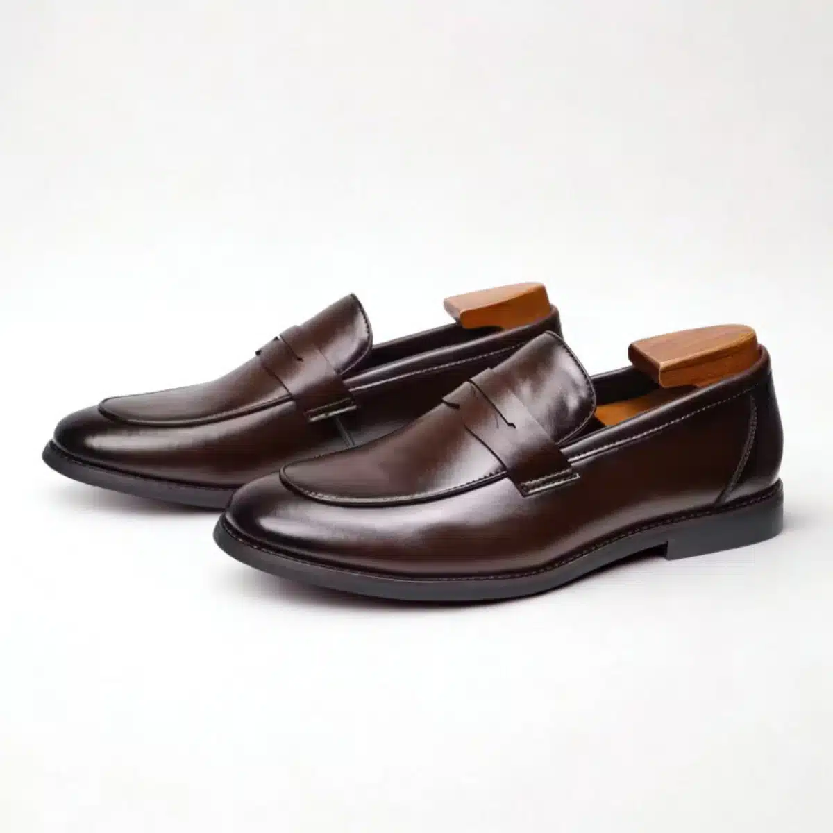 mocassins-homme-cuir-marron-dolcino Mocassins homme cuir véritable marron Dolcino