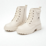 Bottines femme cuir beige Dolcino élégantes et confortables