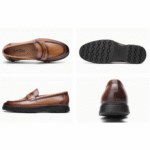 Mocassin camel Dolcino pour homme au design intemporel