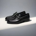 Chaussure mocassin homme noir en cuir véritable Dolcino
