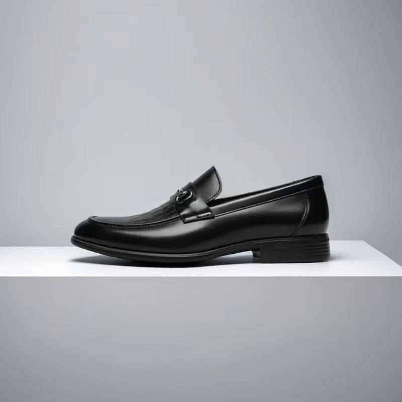 mocassin-homme-cuir-noir-elegant-dolcino-classique Mocassin élégant homme noir en cuir véritable Dolcino style classique