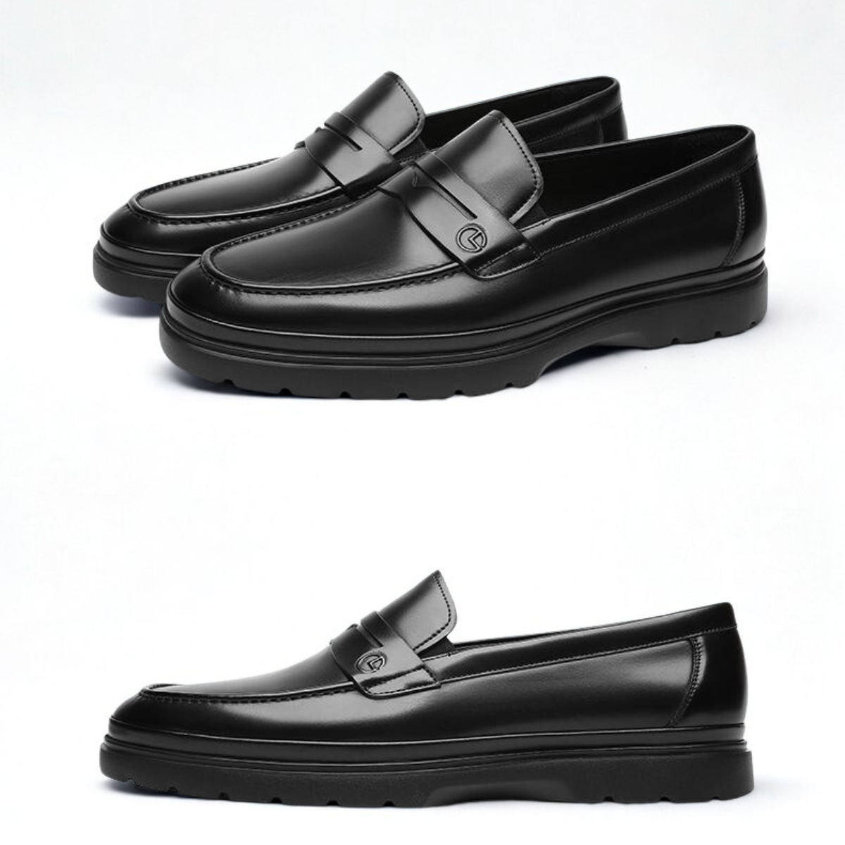 mocassin-homme-cuir-veritable-noir-dolcino Mocassin homme en cuir véritable noir Dolcino élégant et raffiné